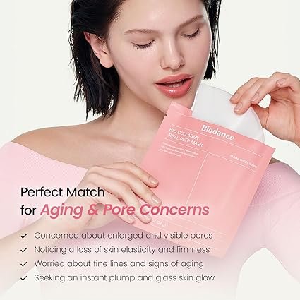BIODANCE Bio-Collagen Real Deep Mask, Hydrating Overnight Hydrogel Mask, Pore Minimizing, Elasticity, Plumping Improvement, Korean Skin Care, Valentines Day Gifts for Her | 1.19oz(34g) x 4ea - Image 5