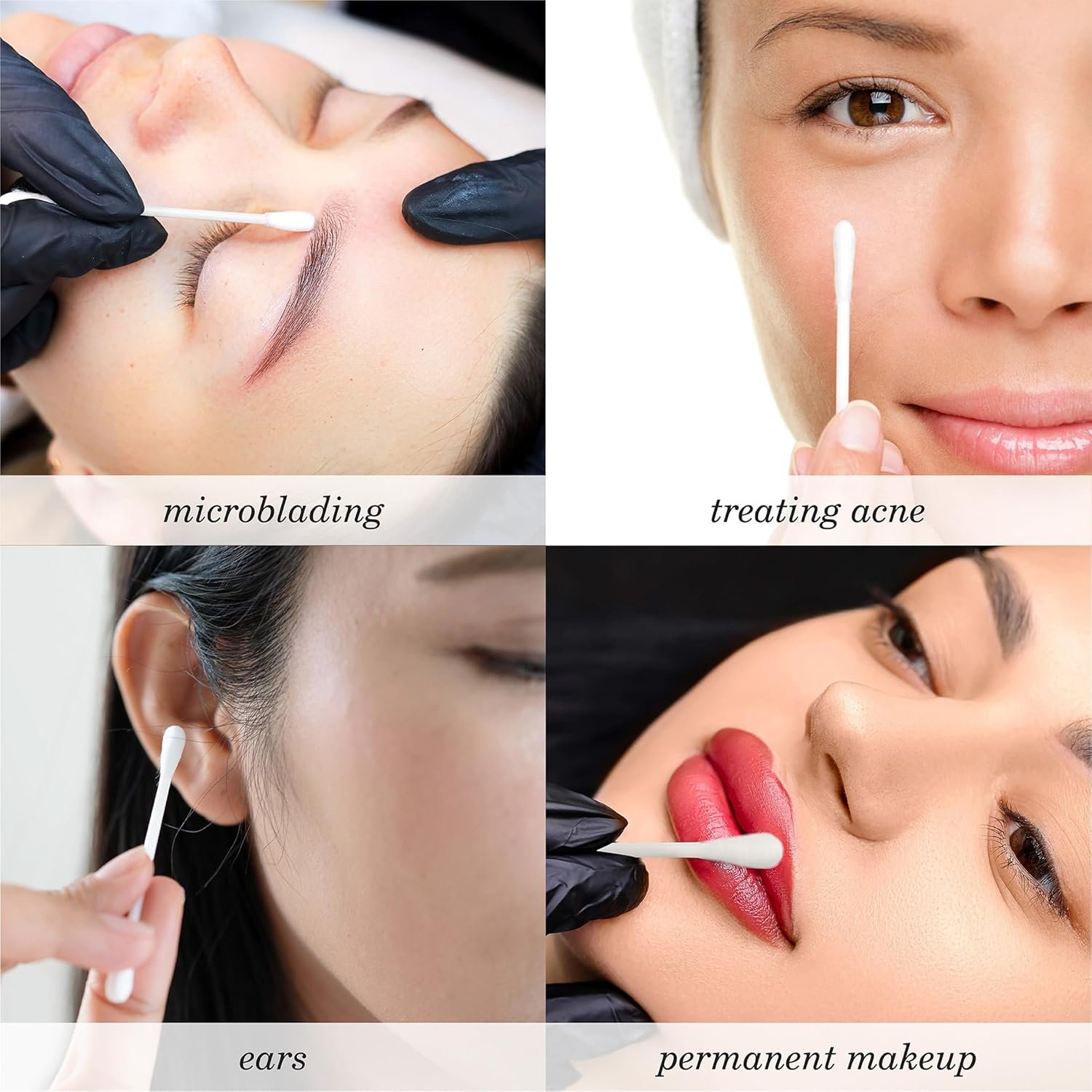 Diane Cotton Swabs, 375 ct. 1-Pack - Super Soft for Sensitive Skin, Gentle on Face, Makeup and Beauty Applicator, Nail Polish Removal, 3 inches long for Beauty, Personal Care, Crafts - Image 3