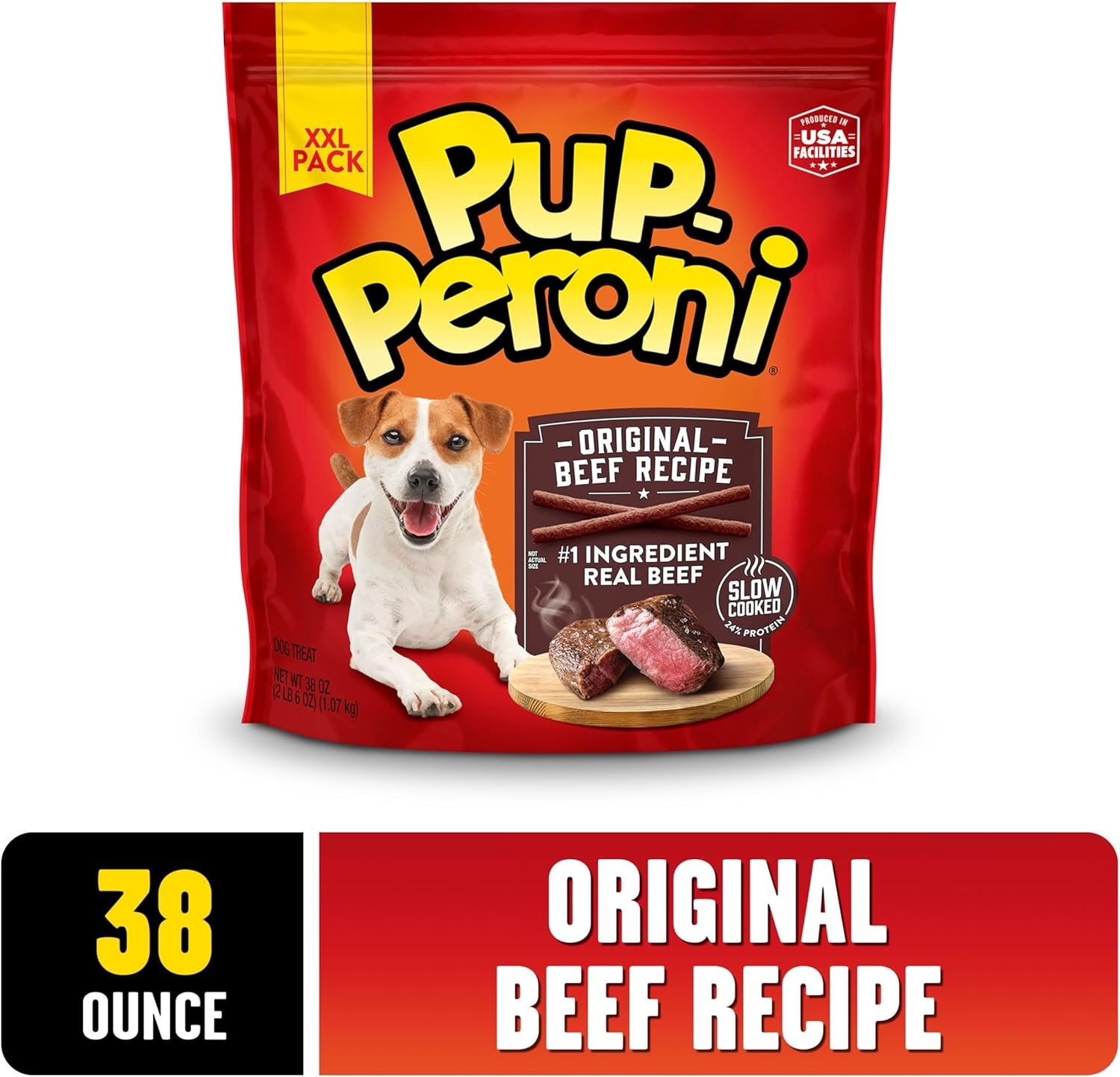 Pup-Peroni Dog Treats, Original Beef Flavor, 38 Ounce, Made with Real Beef - Image 2