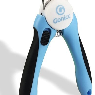 Gonicc Dog & Cat Pets Nail Clippers and Trimmers - with Safety Guard to Avoid Overcutting, Free Nail File, Razor Sharp Blade - Professional Grooming Tool for Pets