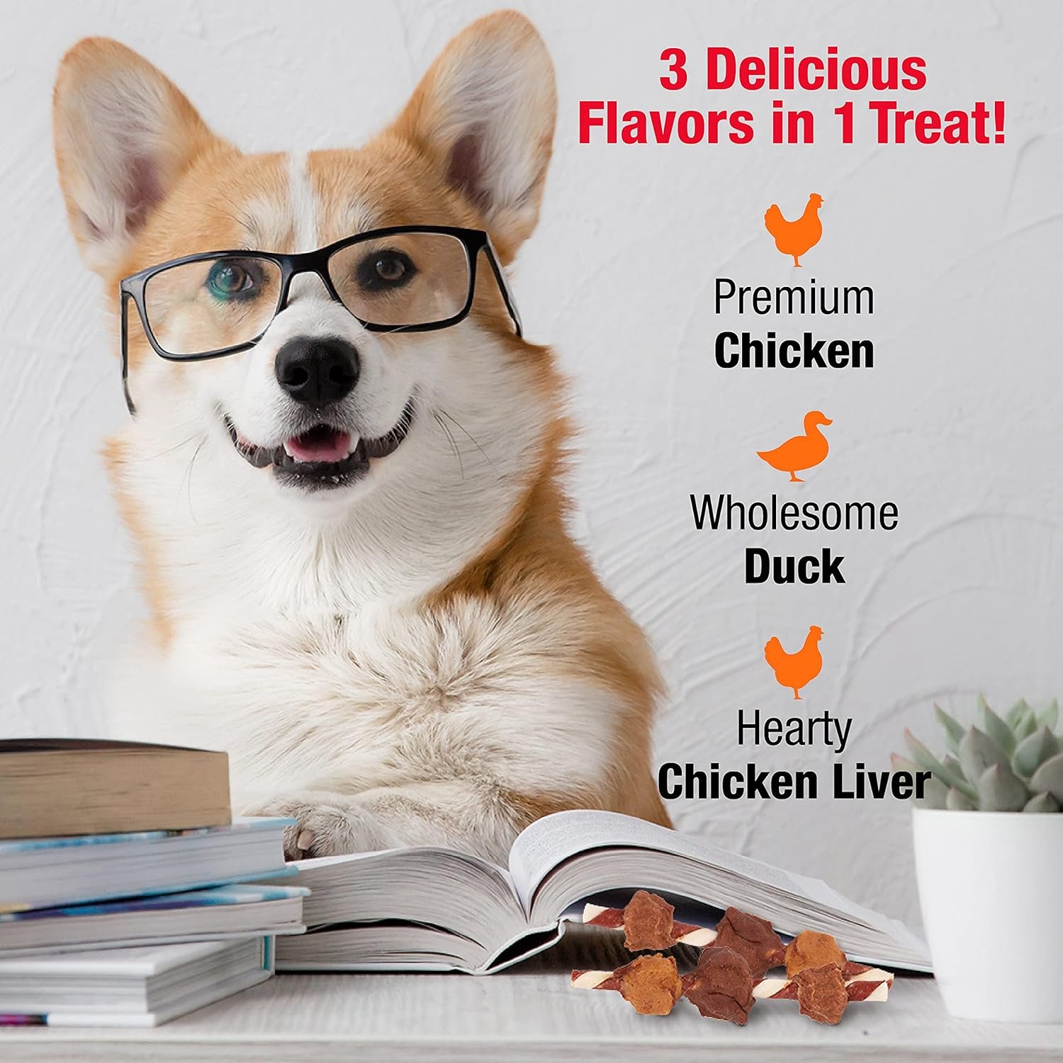 Good'N'Fun Triple Flavored Rawhide Kabobs For Dogs, 4-Ounce - Image 5