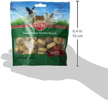 Kaytee Timothy Biscuits Baked Treat for Pet Guinea Pigs, Rabbits & Other Small Animals, Apple, 4 oz - Image 3