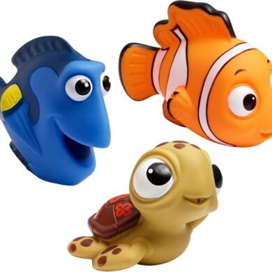 The First Years Disney Finding Nemo Bath Toys - Dory, Nemo, and Squirt — Squirting Kids Bath Toys for Sensory Play - 3 Count
