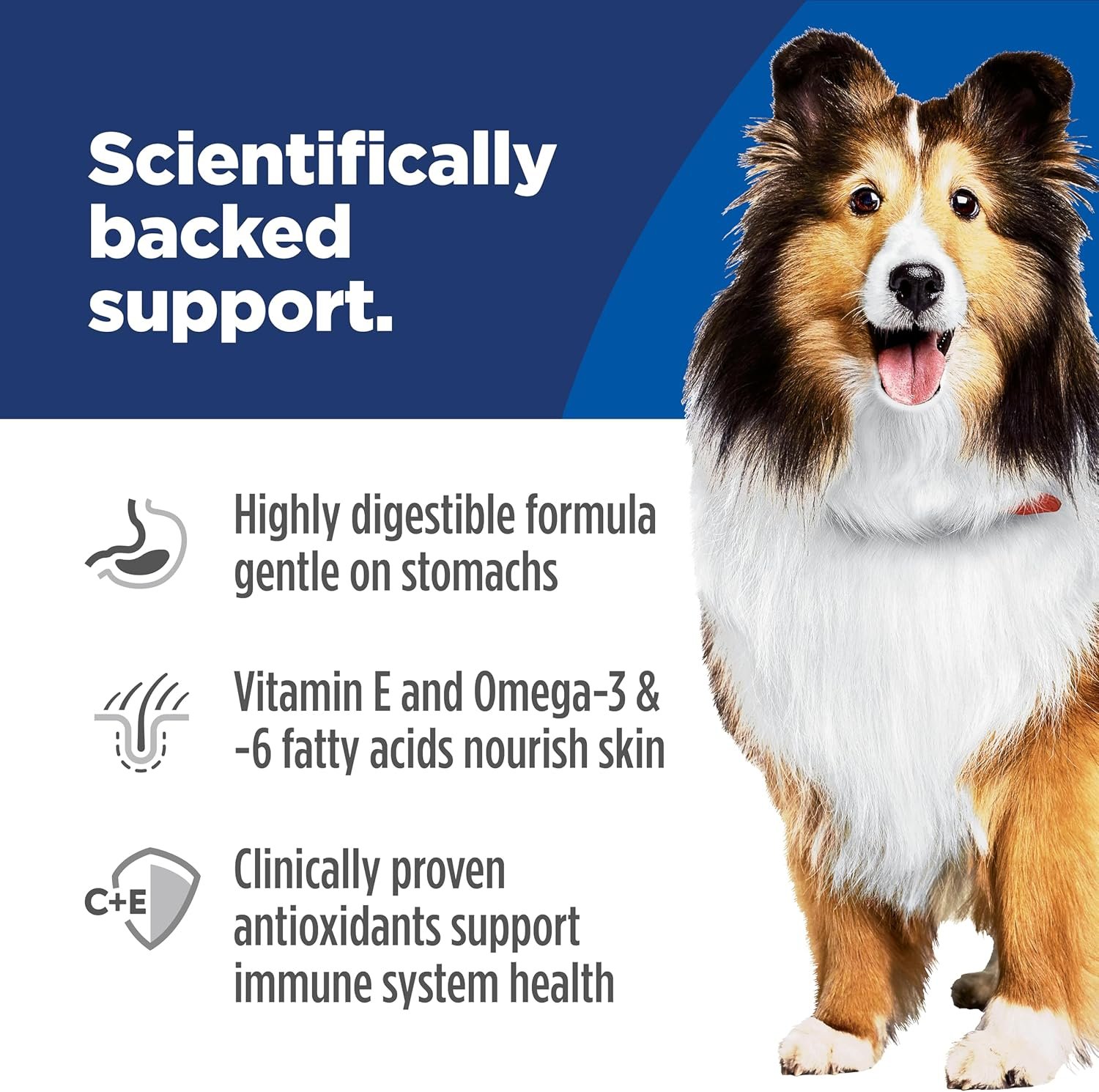 Hill's Science Diet Sensitive Stomach & Skin, Adult 1-6, Stomach & Skin Sensitivity Support, Dry Dog Food, Chicken Recipe, 30 lb Bag - Image 5