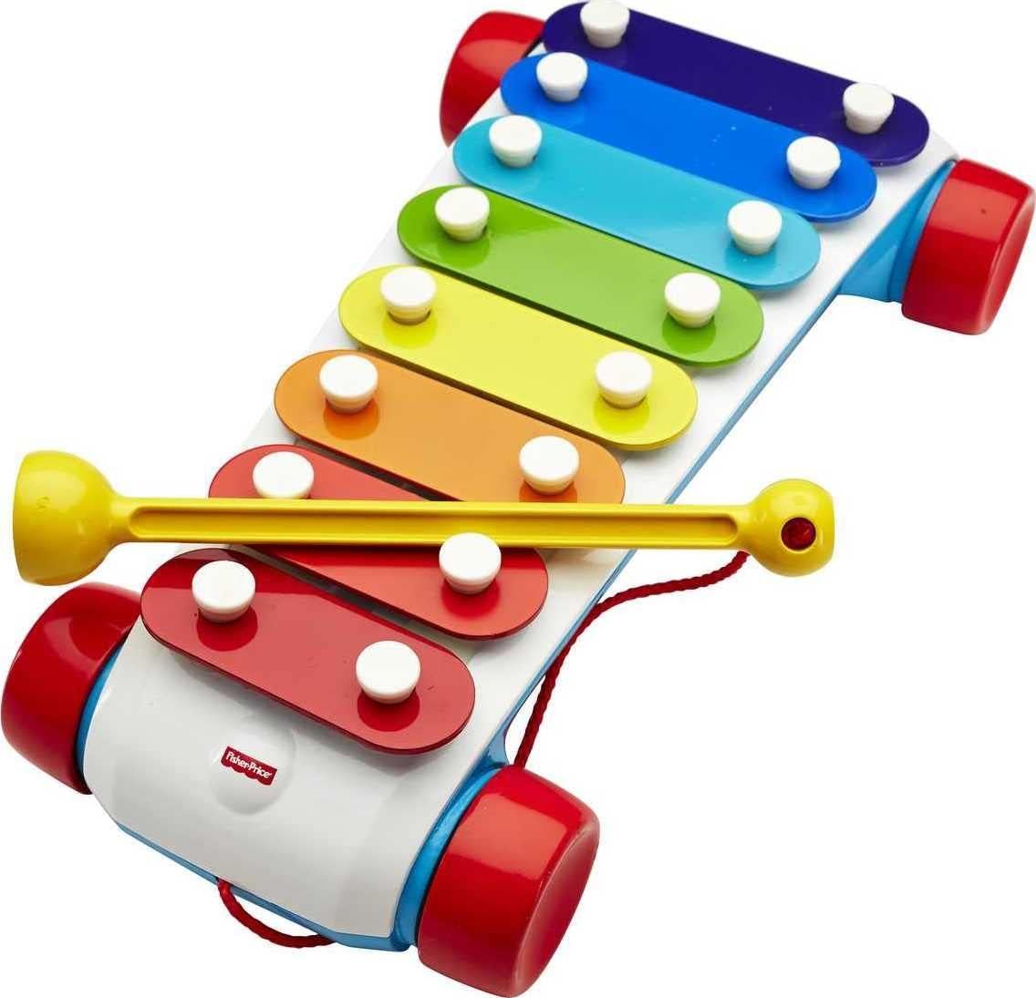 Fisher-Price Toddler Pull Toy, Classic Xylophone Pretend Musical Instrument with Mallet for Preschool Kids Ages 18+ Months - Image 4
