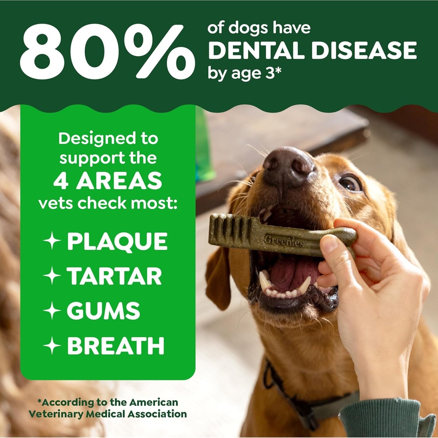Greenies Veterinarian-Recommended Natural Dental Dog Treats Teenie Size, Original Flavor, 36 oz. Pack, 130 Count - Image 3