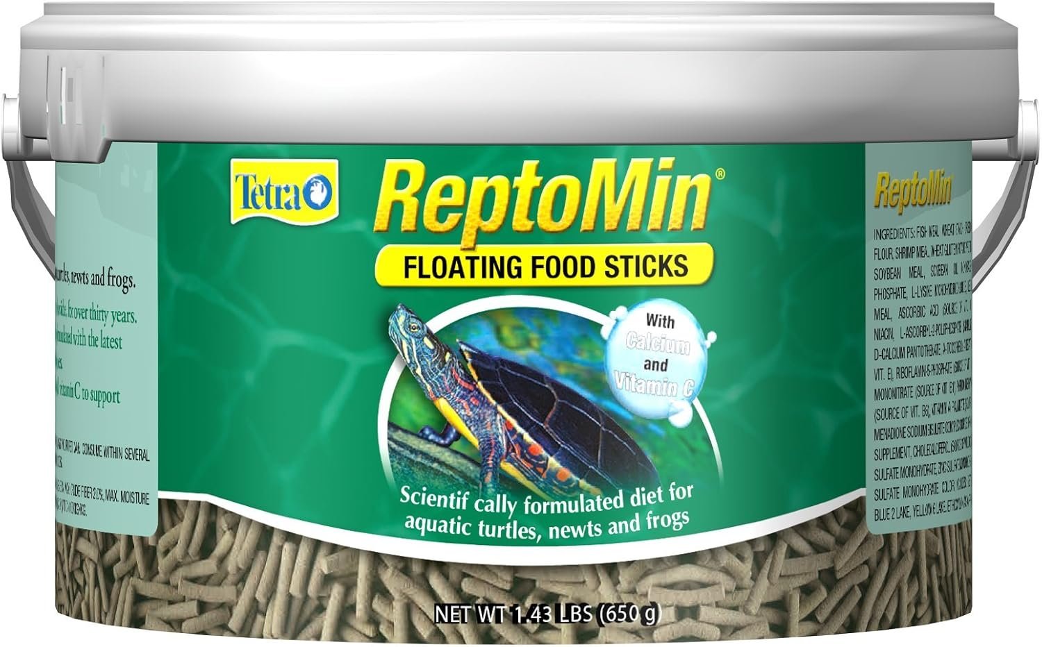 Tetra ReptoMin Floating Food Sticks, for Aquatic Turtles, Newts and Frogs, 1.43 Pounds