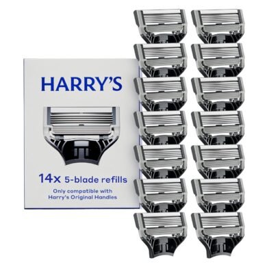 Harry's Original Razor Blades for Men - 14 Count - Premium Razor Blade Refill Cartridges - German Engineered