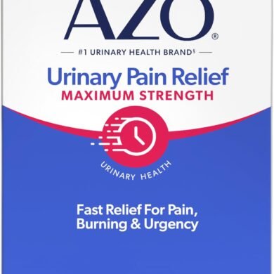 AZO Urinary Pain Relief Maximum Strength, Fast relief of UTI Pain, Burning & Urgency, Targets Source of Pain, #1 Most Trusted Brand, 24 Tablets